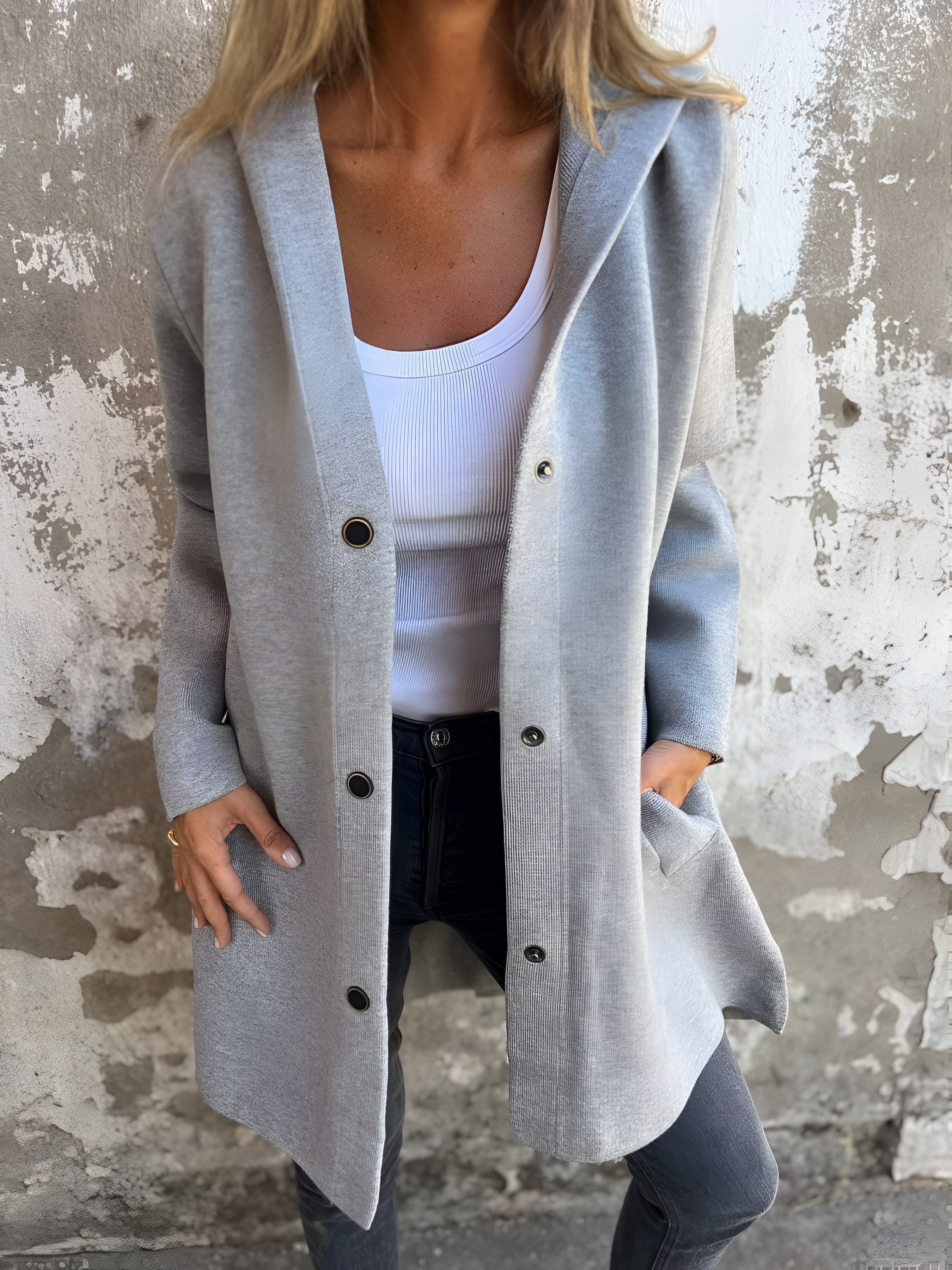 Casual Hooded Coat for Everyday Wear