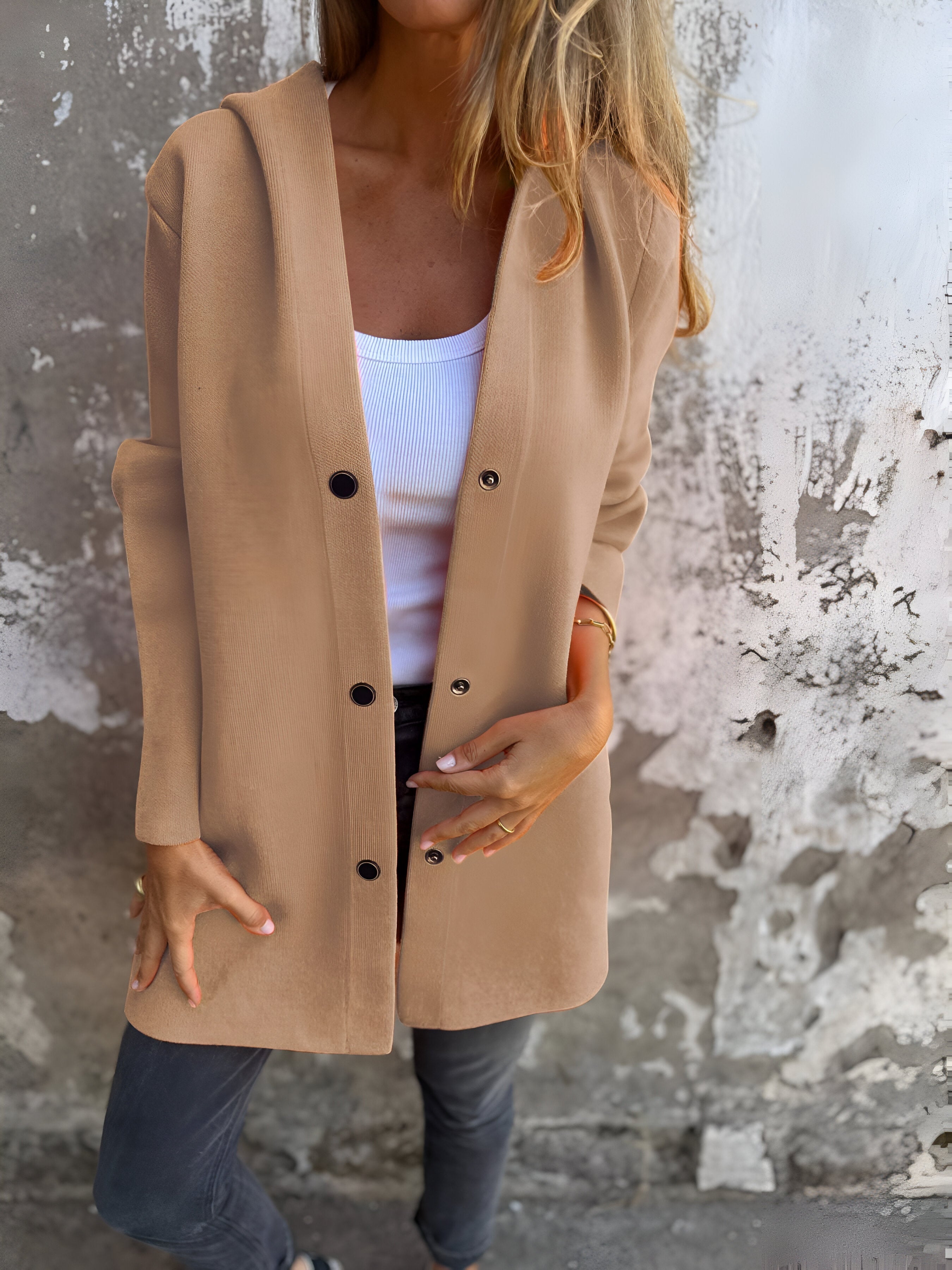 Casual Hooded Coat for Everyday Wear