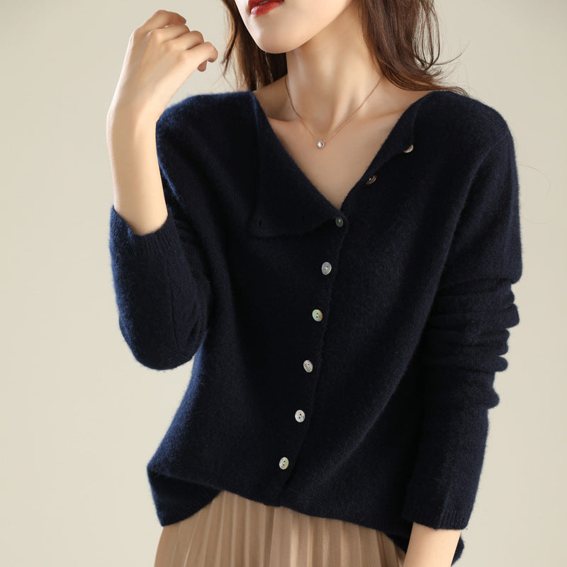 Knit Blouse with Button Detail for Effortless Style