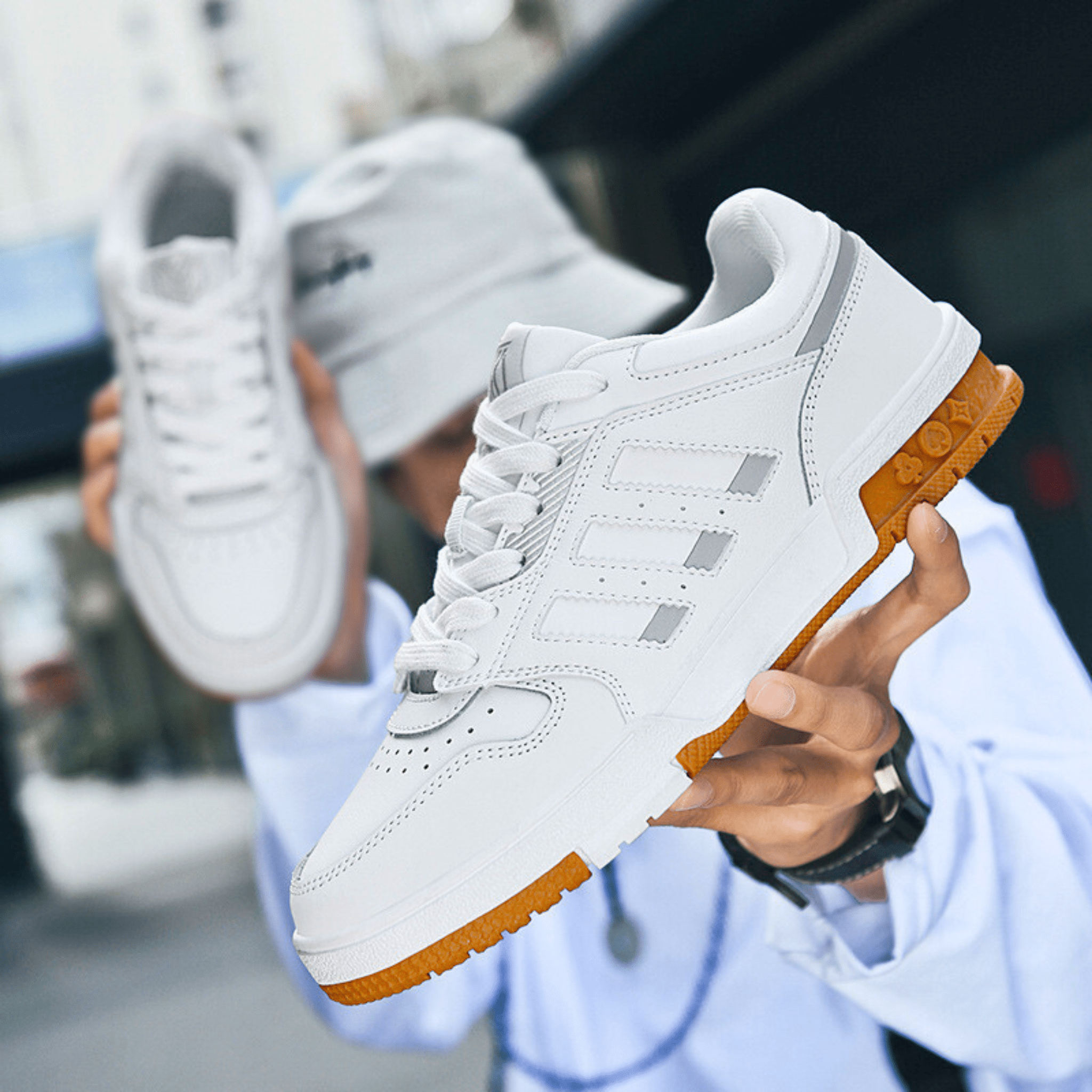 Classic Low-Top Trainers, Cushioned Insole, Breathable