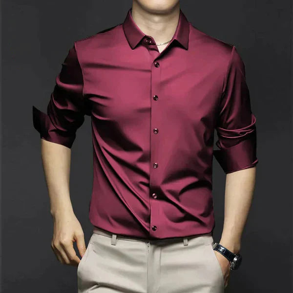 Men's Wrinkle-Resistant Long-Sleeve Shirt