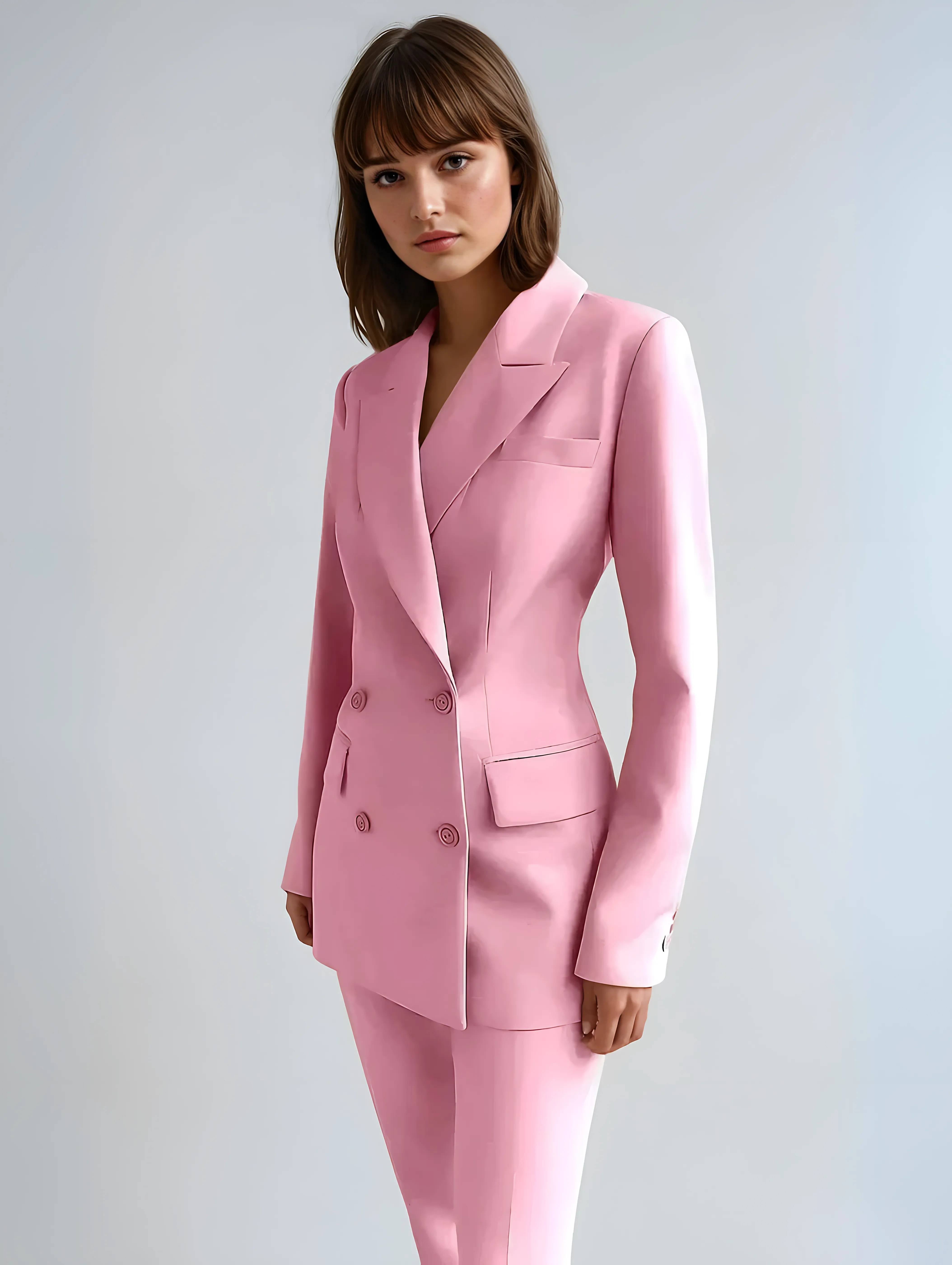 Women's Stylish Blazer and Trousers Set