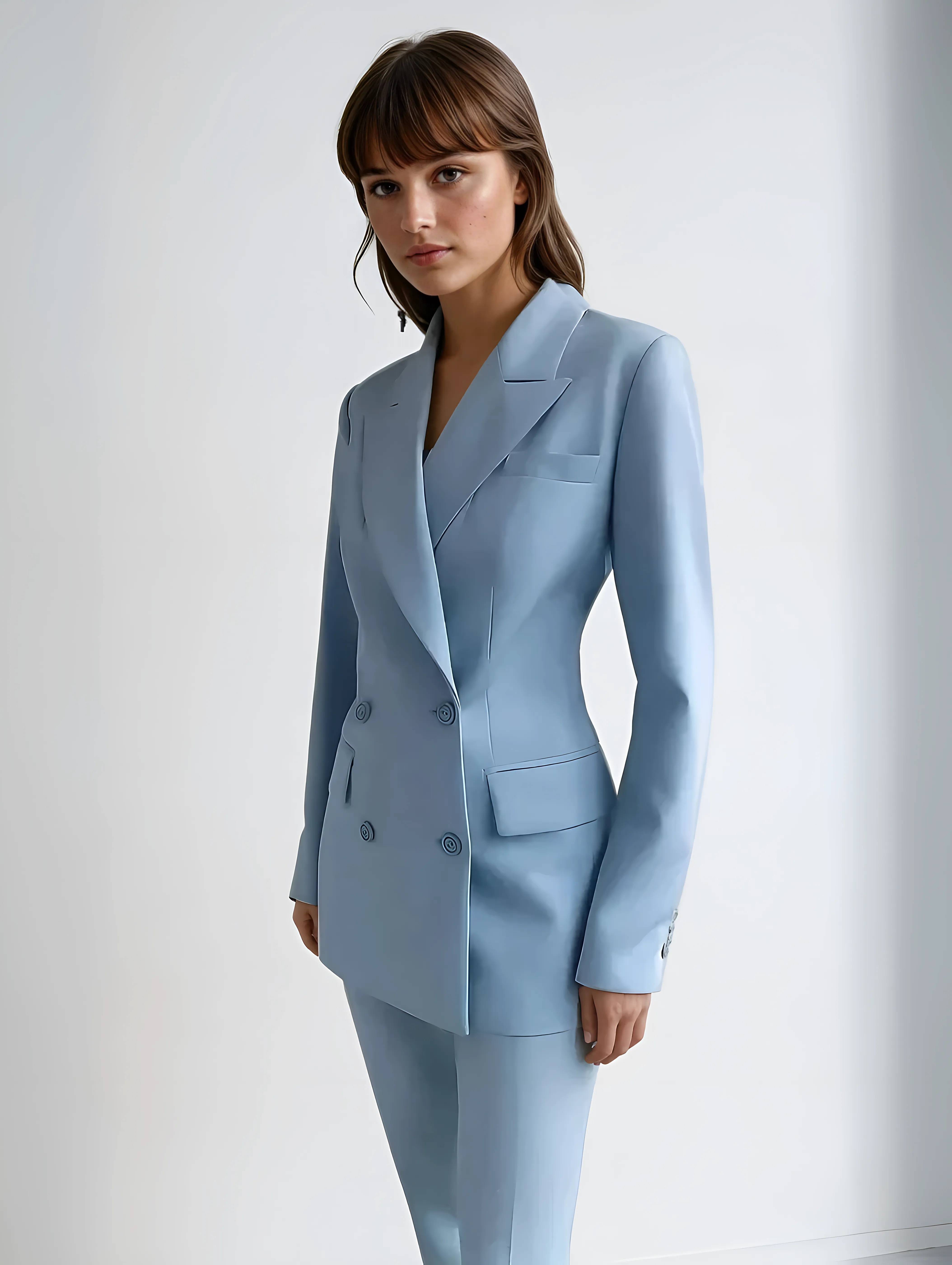 Women's Stylish Blazer and Trousers Set