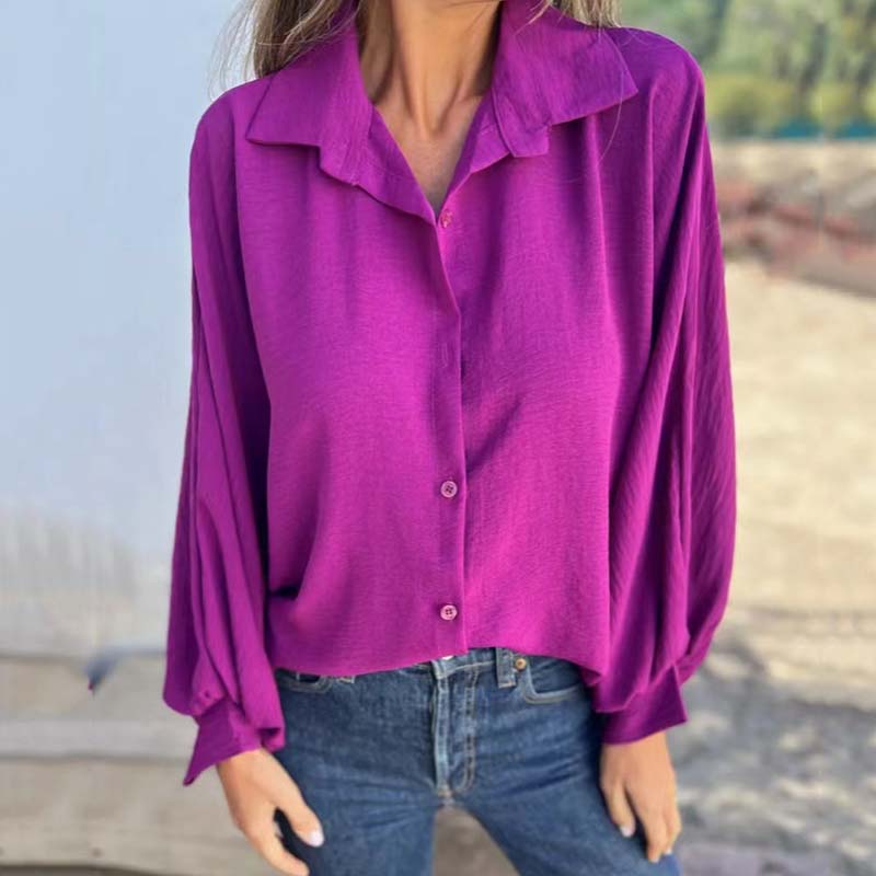 Elegant Women's Blouse with Button Closure and Stylish Design