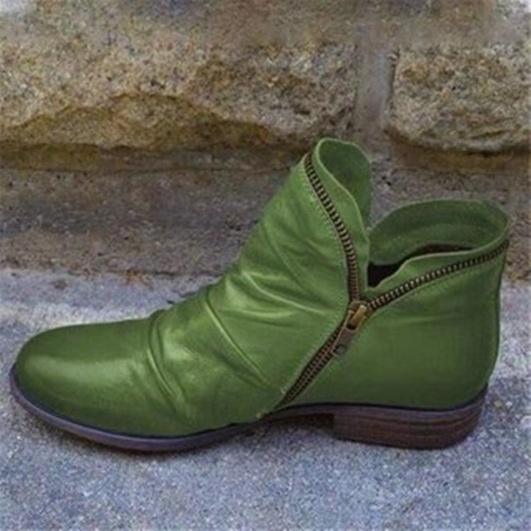 Elegant Leather Ankle Boots for Women