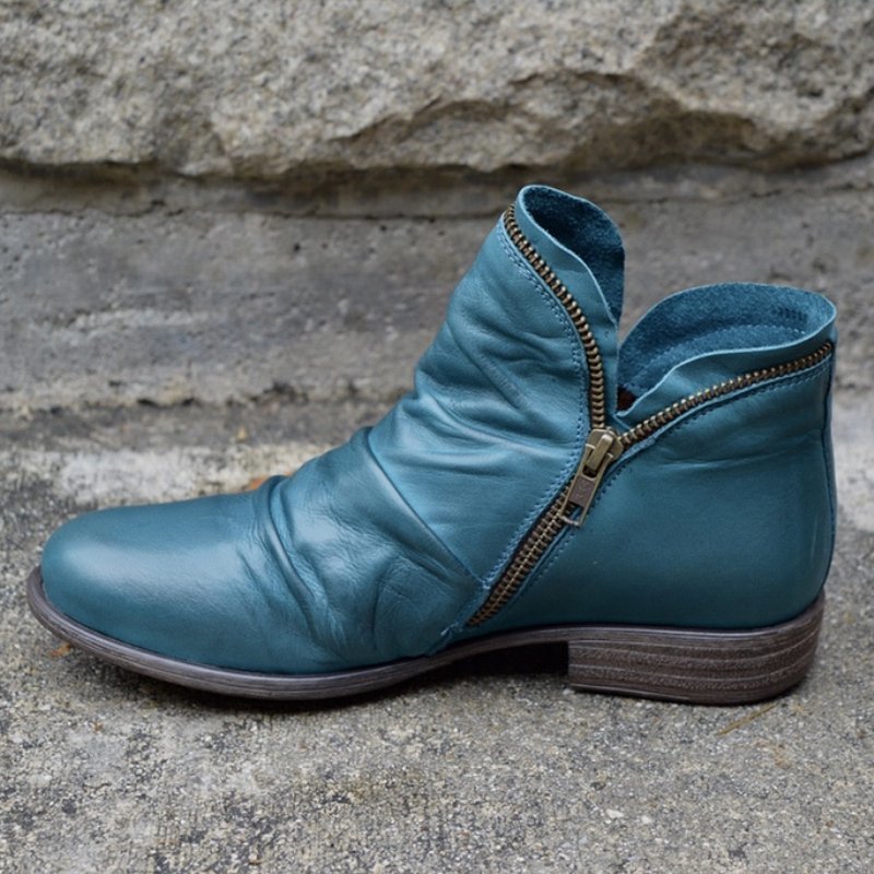 Elegant Leather Ankle Boots for Women