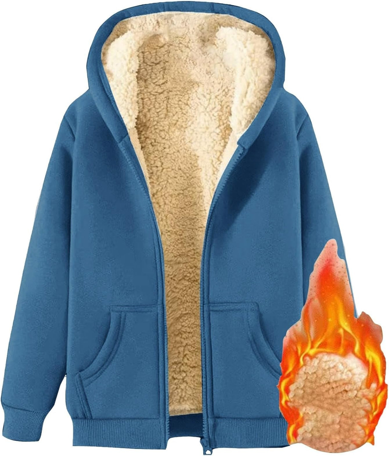 Women's Warm Fleece Full-Zip Hoodie